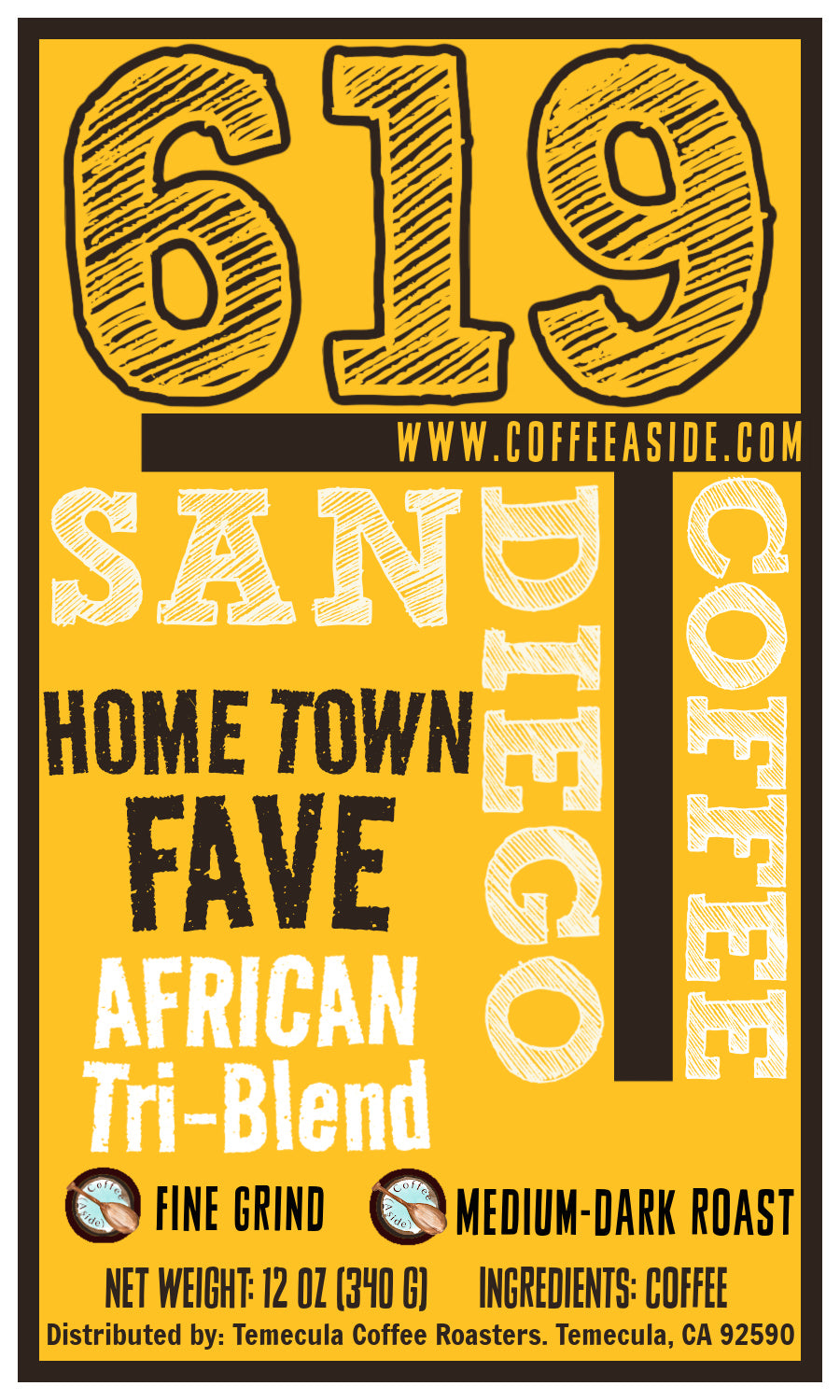 Hometown FAVE (African Tri-Blend); 12oz. [FREE SHIPPING]