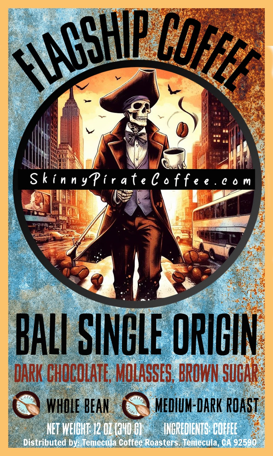 "Flagship Coffee" (Bali Blue); 12oz. [FREE SHIPPING]