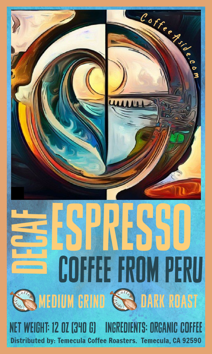 FAIRTRADE® DECAF Espresso (Peru); 12oz [FREE SHIPPING]