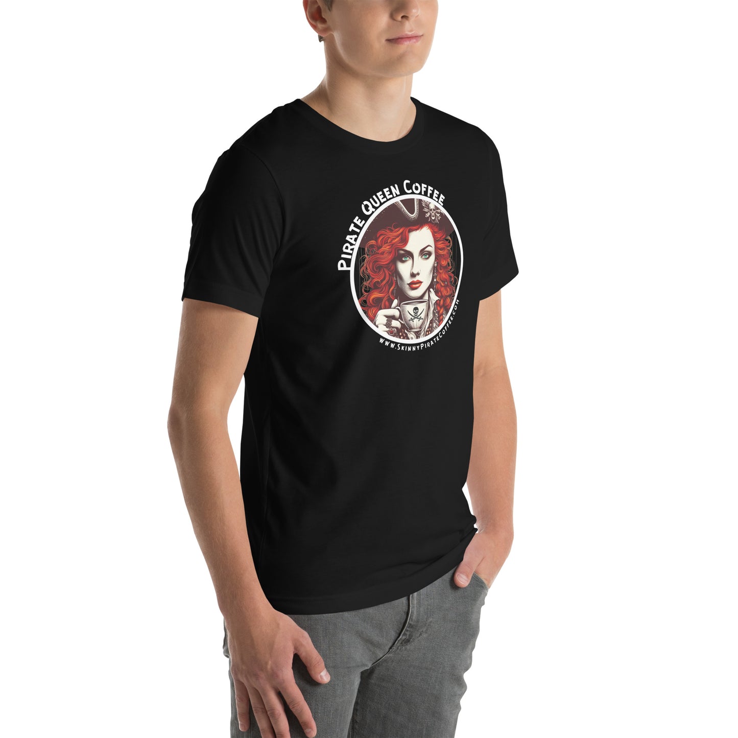 "Pirate Queen Coffee" Unisex t-shirt (Regular Fit / Soft)