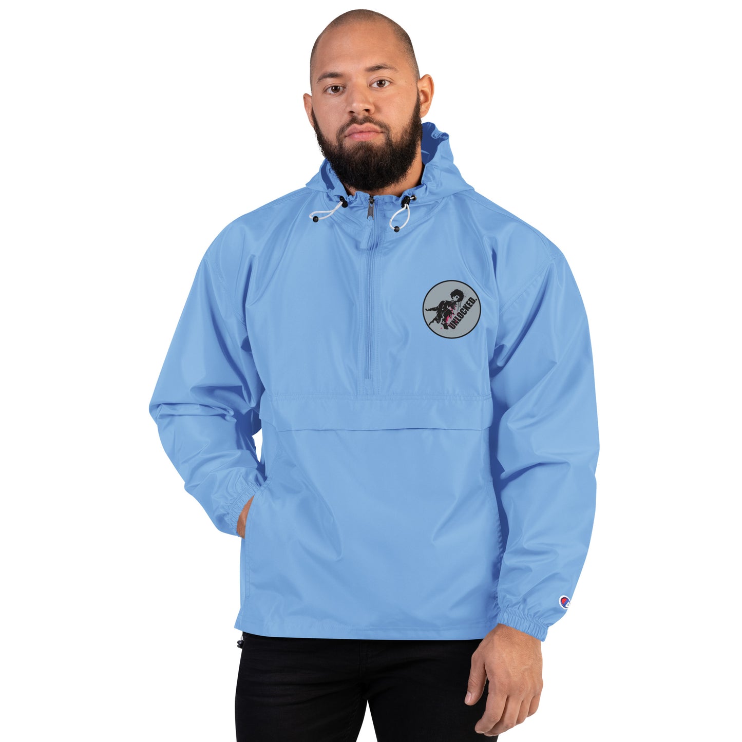 UNLOCKED Champion Packable Jacket (Embroidered)