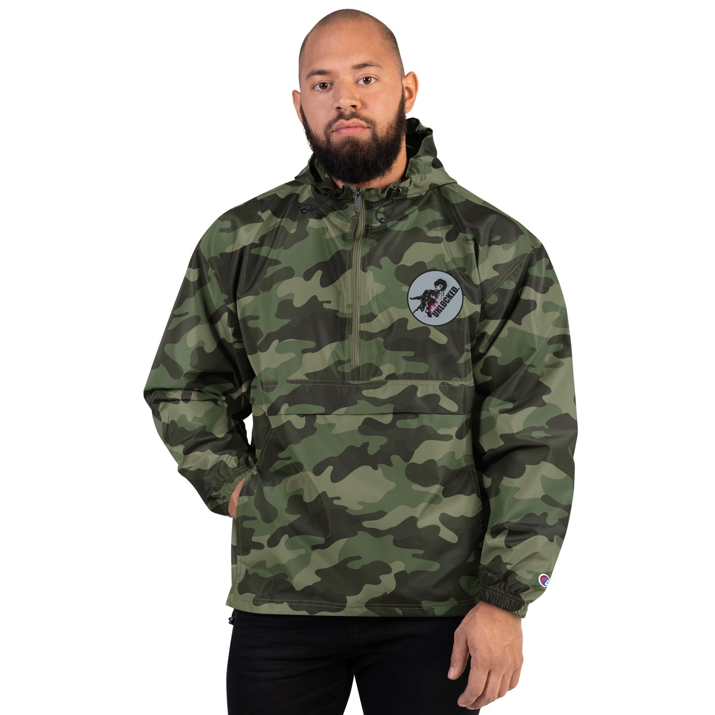 UNLOCKED Champion Packable Jacket (Embroidered)